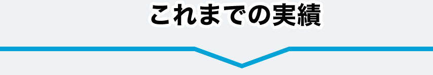 これまでの実績